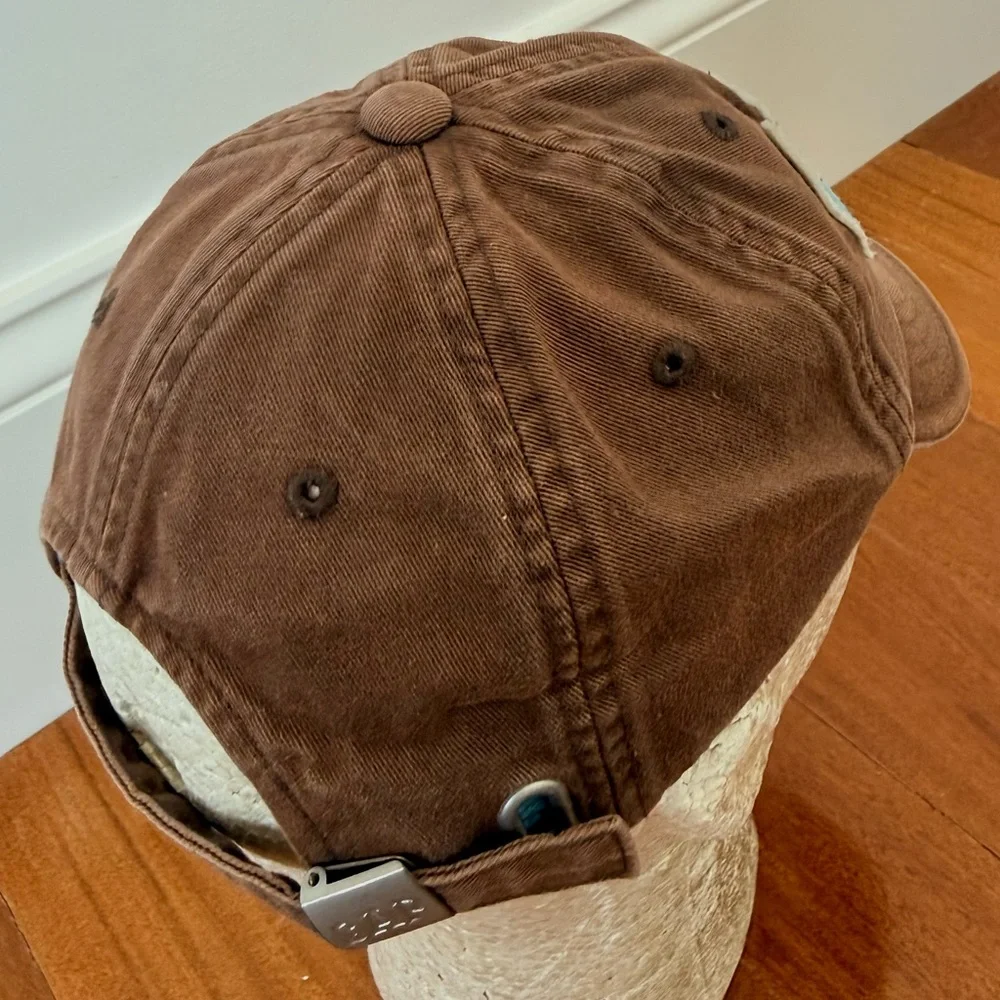 GAP Kids Boys Baseball Cap GAP Logo Appliqué Hat Brown Blue Cream Patch Size S/M